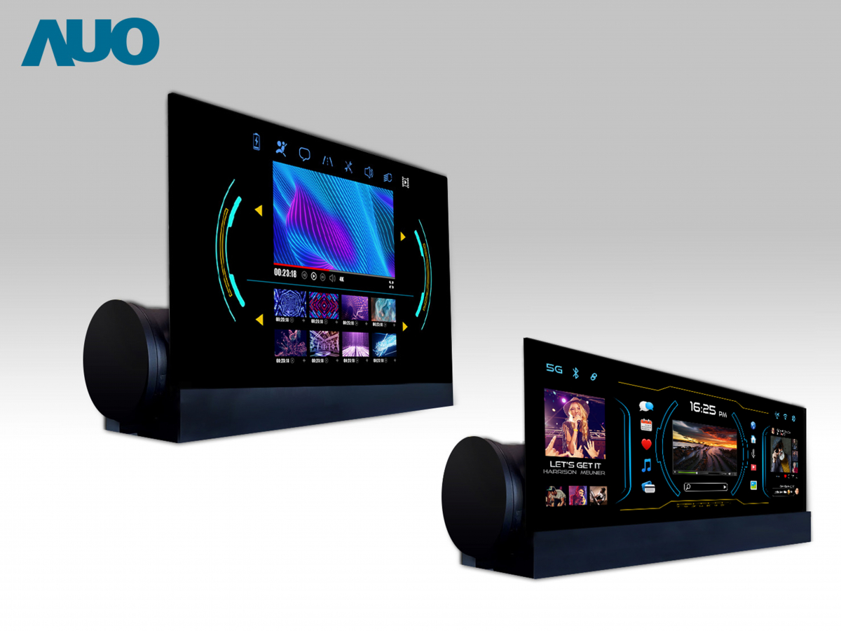 友達14.6吋可捲式Micro LED面板，導入車內資訊、影音娛樂及駕駛安全系統，翻轉智慧移動場域