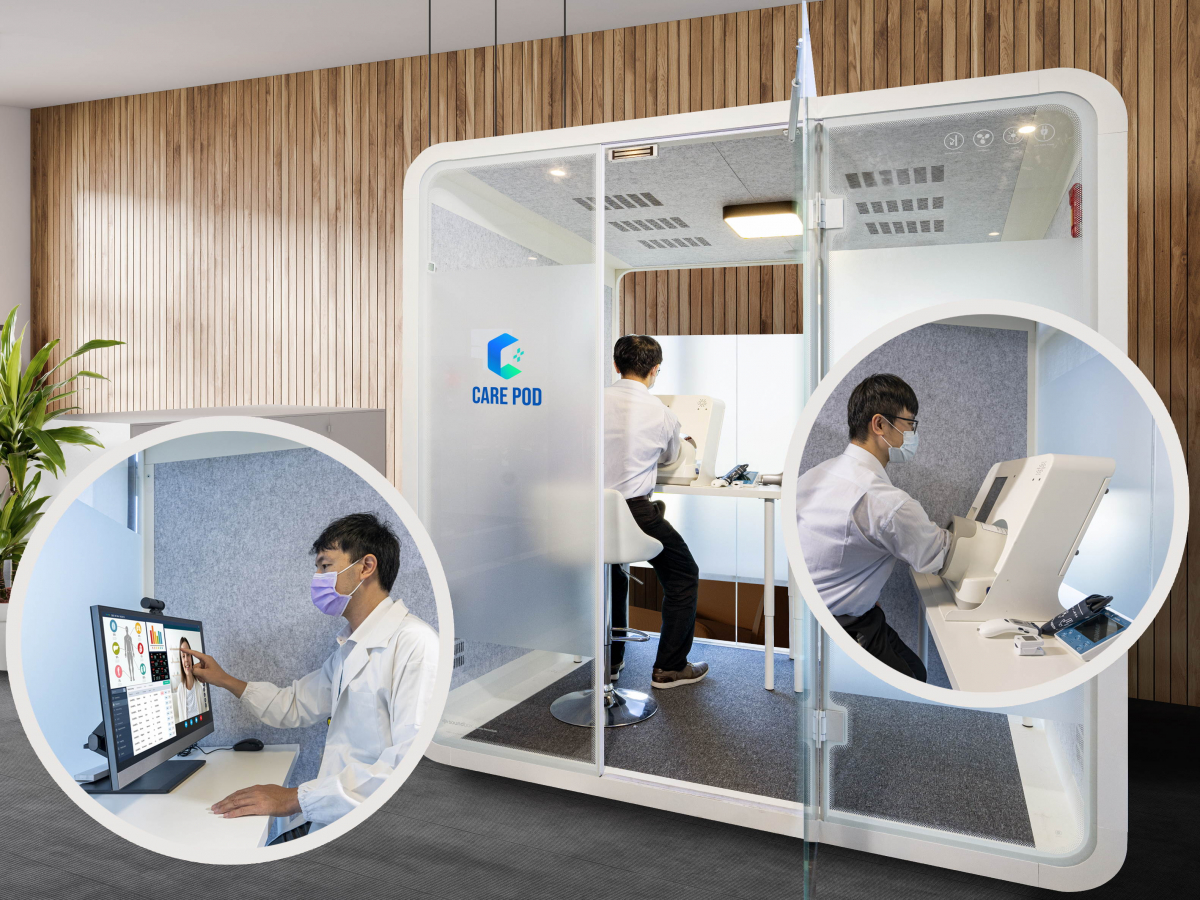 达擎于医疗科技展中展出＂远距诊疗舱＂，以因应医疗数字化及社会高龄化趋势下、复诊及慢性病患等族群对于远距看诊需求逐渐升高所推出的创新整合方案。多功能合一、高隐私性的远距诊疗舱可根据病患端与医师端的不同需求，提供弹性化及客制化功能，节省医生和病患的精力及时间