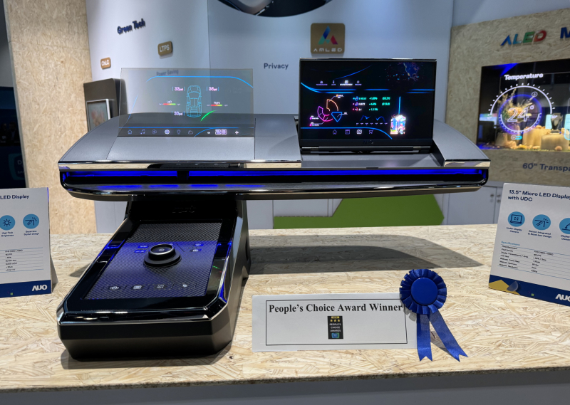 bb贝博Ballbet车用Micro LED Display HMI解决方案获&rdquo;最佳车用显示奖&rdquo;，以用户为中心开发，针对前座驾驶与乘客设计兼具娱乐与安全的高画质屏幕，包含车舱前座的Micro LED透明屏幕及全球首款内建镜头的智慧Micro LED显示器