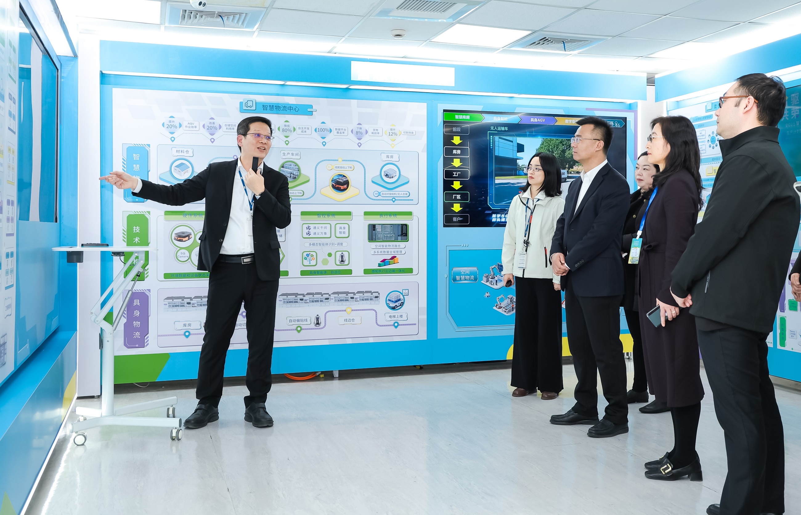 bb贝博Ballbet苏州展示&rdquo;智能体&rdquo;在工业场景的深度应用，与&rdquo;具身智能&rdquo;在生产场景的创新整合，全面升级生产与管理流程，构建全链路智能制造体系，打造柔性自主工厂